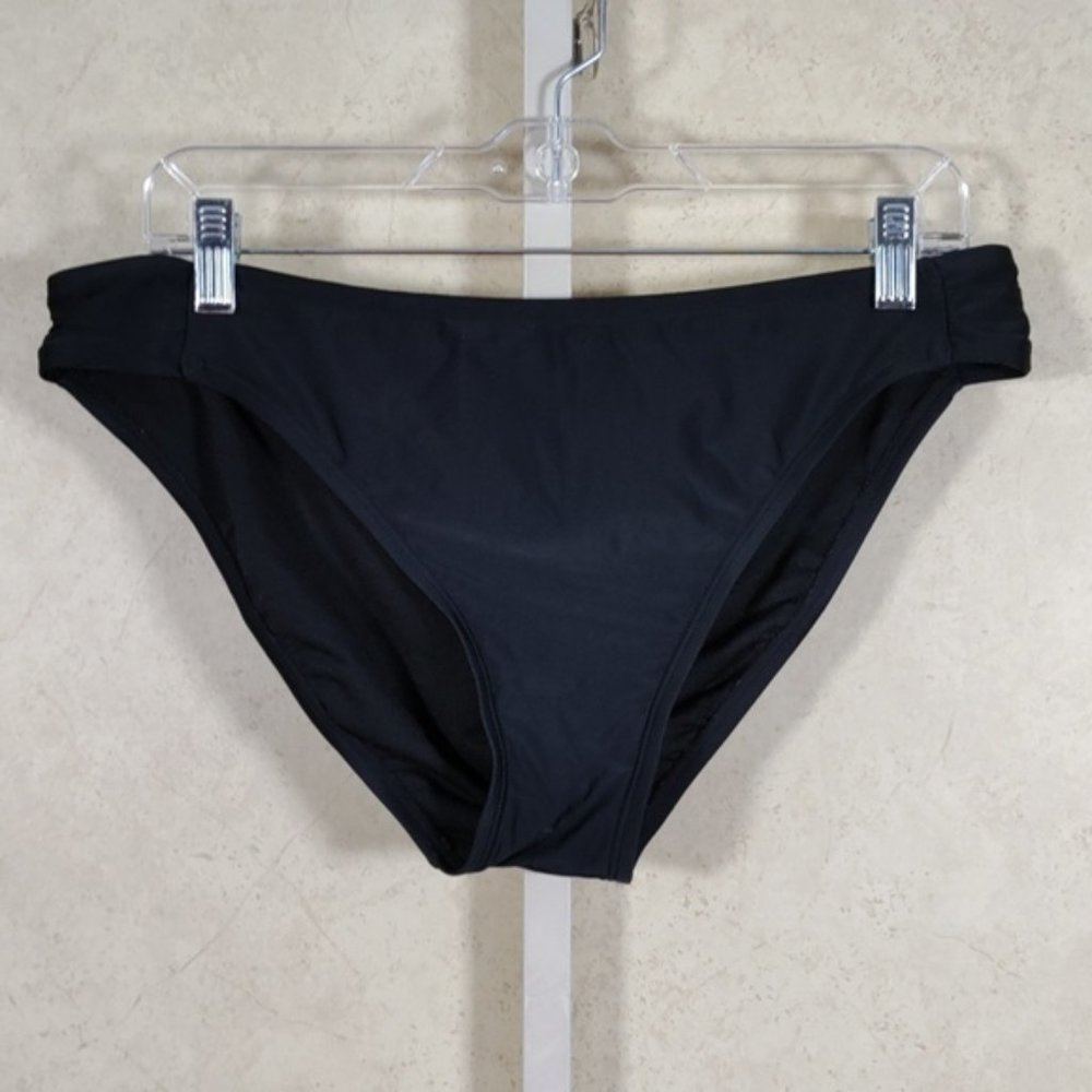 4108 Aqua Couture black bikini swim bottoms XL